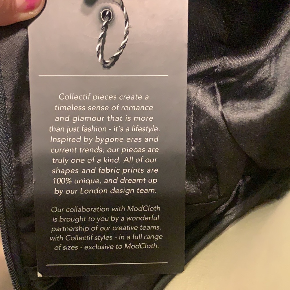 NOT FOR SALE ModCloth X Collectif Velvet Floral High Low Dress - Picture 11 of 12